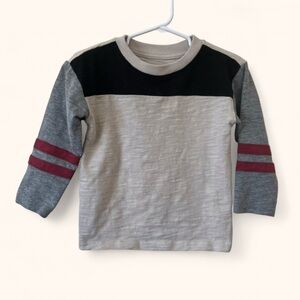 2T Boys Garanimals Long Sleeve Color Block Jersey Knit Striped Casual T-Shirt